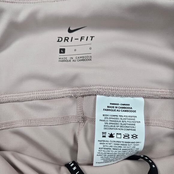 Nike High Rise Epic Lux Tight Fit Running Division Leggings in Pink Size Large - Picture 7 of 9